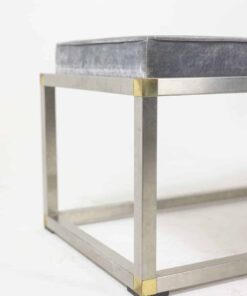 Gold and Silver Metal Bench - Metal Frame - Styylish