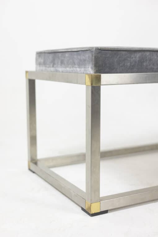 Gold and Silver Metal Bench - Metal Frame - Styylish