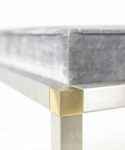 Gold and Silver Metal Bench - Metal Frame Detail - Styylish