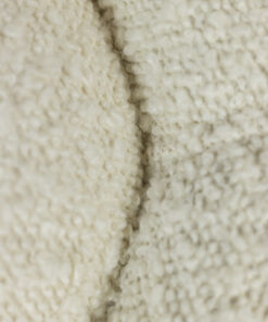 Pouf with White Curls - Fabric Detail - Styylish