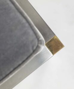 Gold and Silver Metal Bench - Gold Frame Detail - Styylish