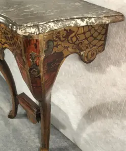 Boulle Style Console Table - Side Detail - Styylish