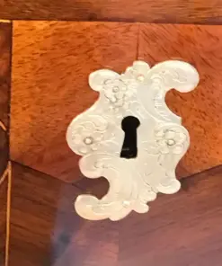 18th century Baroque Chest- detail of a bronze escutcheon- Styylish