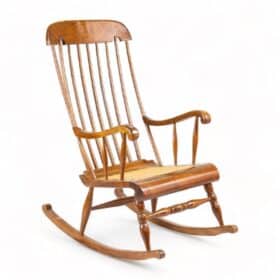 Beechwood Rocking Chair, 19th-20th century, Vintage