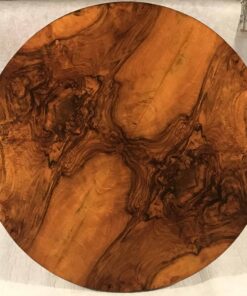 Biedermeier Salon Table- top view with walnut veneer- Styylish