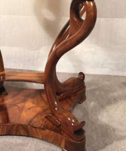 Antique Biedermeier Sewing Table - Leg Details - Styylish