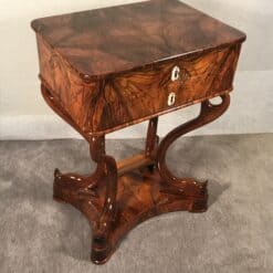 Antique Biedermeier Sewing Table - Side Profile - Styylish