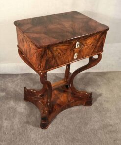 Antique Biedermeier Sewing Table - Side Profile - Styylish