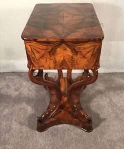 Antique Biedermeier Sewing Table - Side Detail - Styylish