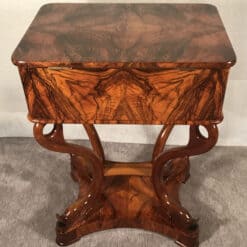 Antique Biedermeier Sewing Table - Back Details - Styylish