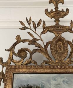 Giltwood Louis XVI Mirror - Top Side - Styylish