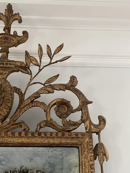 Giltwood Louis XVI Mirror - Side - Styylish