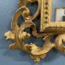 Hand-Carved Gilt Wood Mirror, 19th century