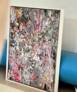 Contemporary Painting- by Kristin Herberger-Koch in gallery setting-Styylish