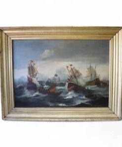 Oil Painting of Galleons - Styylish