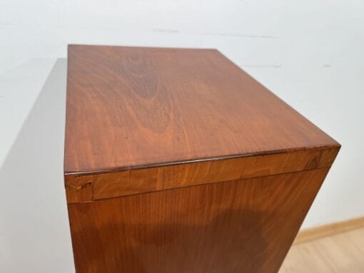 Biedermeier Pillar Cabinet - Top Plate Wood Detail - Styylish