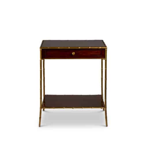 Side Table in Mahogany - Front - Styylish