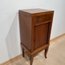 Biedermeier Pillar Cabinet, Cherry Veneer, Southern Germany circa 1820