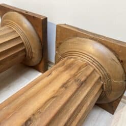 Large Neoclassical Columns - Wood Detail - Styylish