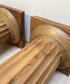 Large Neoclassical Columns - Wood Detail - Styylish