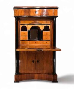 Biedermeier Drop front secretary desk- view of the secretary with open writing flap- styylish