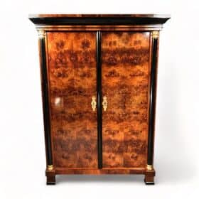 Biedermeier Wardrobe Walnut Veneer, Austria 1820