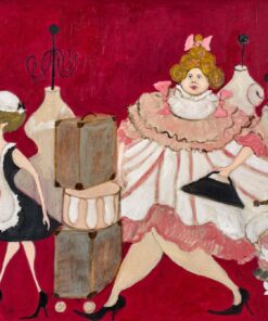 "Fashionable Girl" Oil Painting - Styylish