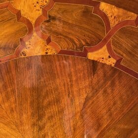 Biedermeier Marquetry Center Table, 1830-40