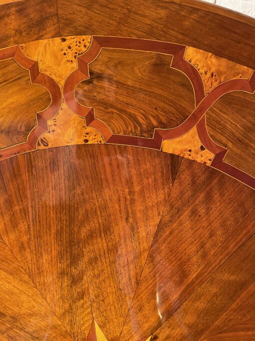 Biedermeier Marquetry Center Table - Inlay Detail - Styylish