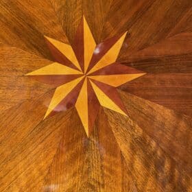 Biedermeier Marquetry Center Table, 1830-40