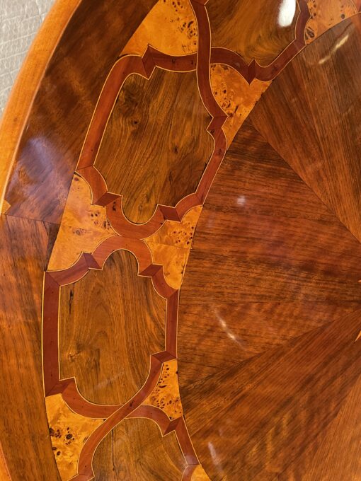 Biedermeier Marquetry Center Table - Inlay - Styylish