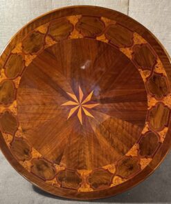 Biedermeier Marquetry Center Table - Top Plate - Styylish