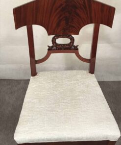 Pair of Swedish Gustavian Side Chairs - Backrest - Styylish