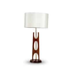 Teak and Brass Lamp - Styylish