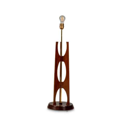 Teak and Brass Lamp - Without Shade - Styylish