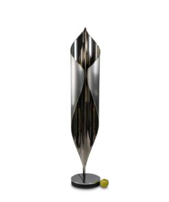 Brushed Metal Lamp - Front - Styylish