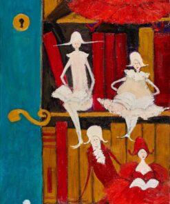 "Love at the library" Oil Painting - Styylish