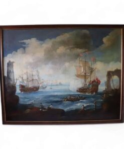 Oil Painting of Coastal Scene - Styylish