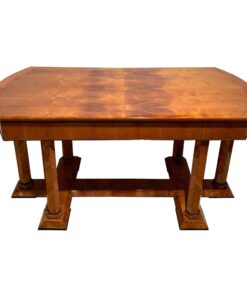 Alternative view of Neoclassical Biedermeier Desk, Cherry Veneer, Six Columns, Austria, circa 1830