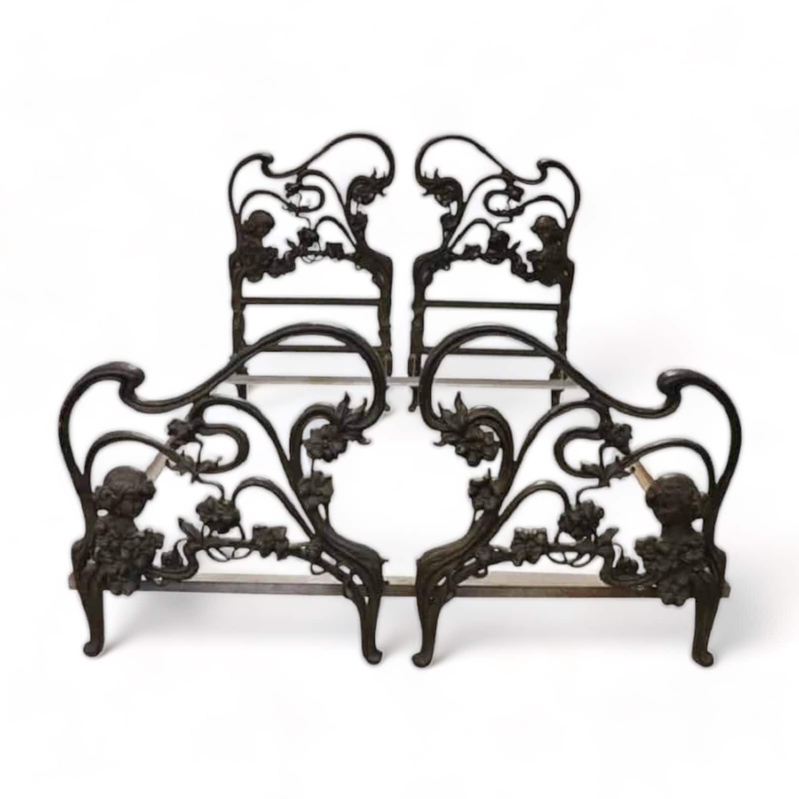 French Art Nouveau Double Bed- Styylish