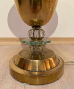 Brass Art Deco Lamp - Glass Detail - Styylish