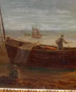 Painting by Jean Ernest Aubert - Boat Detail - Styylish