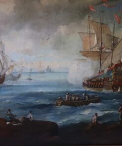 Oil Painting of Coastal Scene - Detail - Styylish