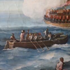 Oil Painting of Coastal Scene - Figures - Styylish