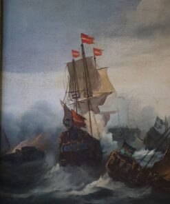 Oil Painting of Galleons - Ships - Styylish