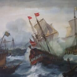 Oil Painting of Galleons - Galleon Detail - Styylish