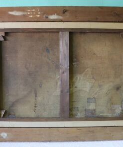 Oil Painting of Galleons - Back of Frame - Styylish