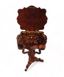 Mahogany Biedermeier Sewing Table- styylish