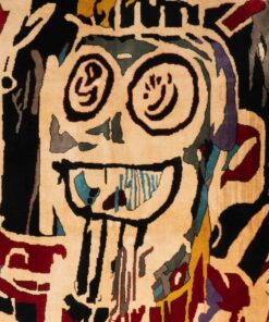 Jean-Michel Basquiat Inspired Tapestry - Face Detail - Styylish