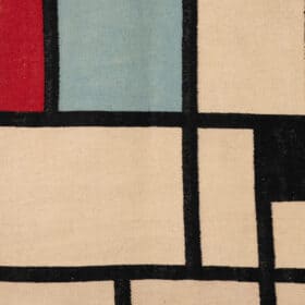 Piet Mondrian Rug. Contemporary Work.